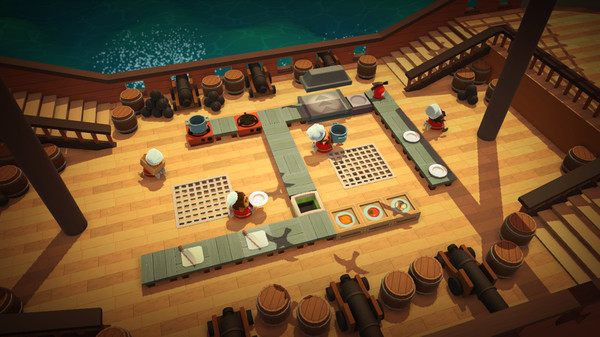 Overcooked image of Ship level in game